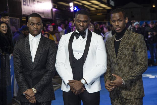 November 15, 2019, London, United Kingdom: Stephen Odubola, Rapman and Michael Ward attend the World Premiere of the Blue Story at the Curzon Mayfair in London. London United Kingdom - ZUMAs197 20191115_zaa_s197_057 Copyright: xGaryxMitchellx
