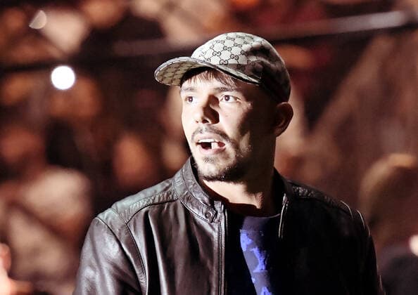 09.10.2019, xlakx, Promi Fussball Event , KISS CUP 2019 emspor, v.l.Rapper Capital Bra(buergerlich Vladislav Balovatsky) beim Kiss Cup 2019 am Mittwoch 09. Oktober 2019 in der Max-Schmelling-Halle in Berlin Berlin