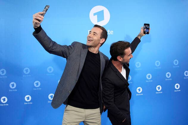 Bilder des Jahres 2019, Entertainment 12 Dezember Entertainment Bilder des Tages Kai Pflaume und Florian Silbereisen bei der ARD Jahres-Pressekonferenz im Emporiohaus. Hamburg, 03.12.2019