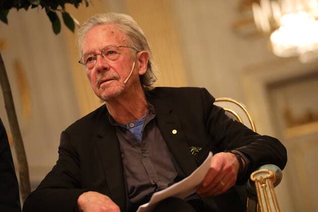 Bilder des Jahres 2019, Entertainment 12 Dezember Entertainment Bilder des Tages Peter HANDKE Pressekonferenz in Stockholm Stockholm, 06. 12. 2019 Peter HANDKE - Nobelpreis 2019