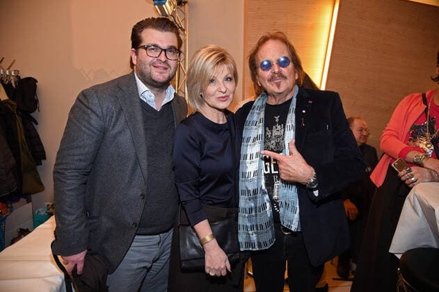 Frank Zander, Carmen Nebel mit Sohn Gregor Nebel bei 25 Jahre Weihnachten mit Frank Zander - Ein Fest für Obdachlose und Hilfsbedürftige im Estrel Convention Center in Berlin am 20.12.2019