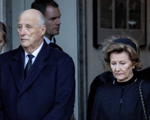 03-01-2020 Norwegian royal family leaving the funeral of Ari Behn, the former husband of Princess Märtha Louise, at the Oslo Cathedral in Norway. King Harald and Queen Sonja  Copyright: xppex