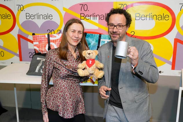 Bilder des Jahres 2020, Entertainment 01 Januar Entertainment Bilder des Tages Mariette Rissenbeek und Carlo Chatrian bei der Programm-Pressekonferenz der Berlinale 2020 70. Internationale Filmfestspiele Berlin im Presse- und Informationsamt der Bundesregierung. Berlin, 29.01.2020