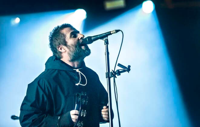2020 Bilder des Jahres, Entertainment 02 Februar Entertainment Themen der Woche KW06 Entertainment Bilder des Tages Engelske Liam Gallagher, engang en del af britpop-gruppen Oasis, paa scenen under sin koncert i Forum paa Frederiksberg, tirsdag den 4. februar 2020.. , Copenhagen Copyright: TorbenxChristensen TorbenxChristensenx COP103 spdk20200204-233145-L