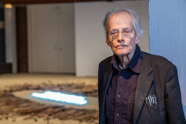 Pressekonferenz Käthe-Kollwitz-Preis 2020 Timm Ulrichs in der Ausstellung Timm Ulrichs: Weiter im Text Ausstellung in der Akademie der Künste Hanseatenweg am 22.01.2020