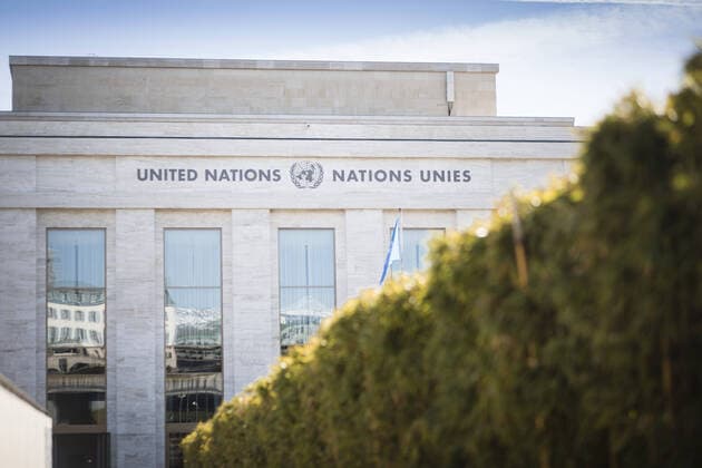 Vereinte Nationen in Genf. 24.02.2020. Genf Schweitz