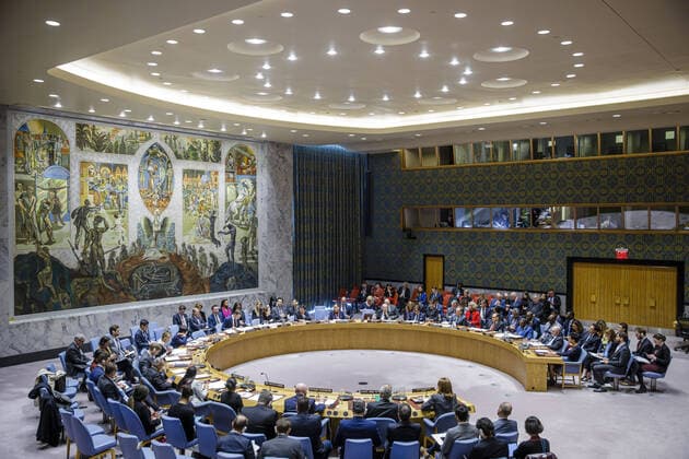 Sitzung des VN-Sicherheitsrats zur humanitaeren Situation in Syrien teil. New York, 27.02.2020 New York United States Copyright: xThomasxTrutschelx