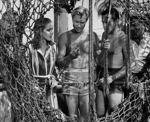 CREATURE FROM THE BLACK LAGOON, from left: Julie Adams, Richard Denning, Richard Carlson, 1954 Courtesy Everett Collection !ACHTUNG AUFNAHMEDATUM GESCHÃ„TZT! PUBLICATIONXNOTxINxCANxCHNxFRAxITAxJPNxNORxPOLxRUSxESPxUKxUSA Copyright: xCourtesyxEverettxCollectionx MCDCRFR EC011