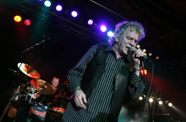 77 Konzert: Nazareth, Saenger Dan McCafferty und Schlagzeuger Lee Agnew, im Berliner Postbahnhof, Gesang, Rock, Musik Berlin Germany, Deutschland Copyright: xPOP-EYE Gabschx 00153317_00153317