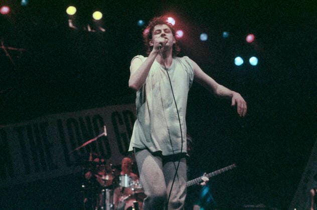 Bob Geldof von The Boomtown Rats live in Dominion. London, 25.02.1984