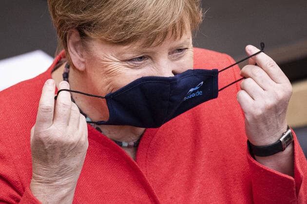 Bilder des Jahres 2020, News 07 Juli News Themen der Woche KW27 News Bilder des Tages Bundeskanzlerin Angela Merkel, CDU, aufgenommen im Rahmen der Bundesratssitzung und ihrer Erklaerung zur EU-Ratspraesidentschaft in Berlin, 03.07.2020. Berlin Deutschland