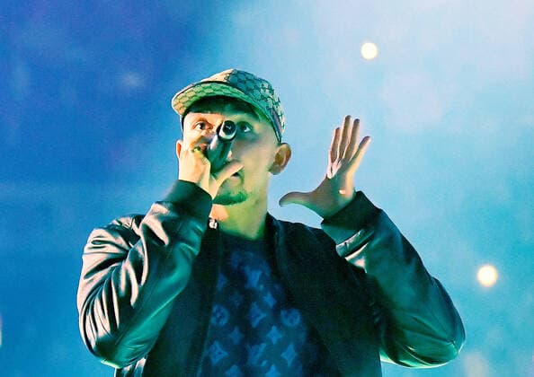 09.10.2019, xlakx, Promi Fussball Event , KISS CUP 2019 emspor, v.l.Rapper Capital Bra (buergerlich Vladislav Balovatsky) live beim Kiss Cup Berlin