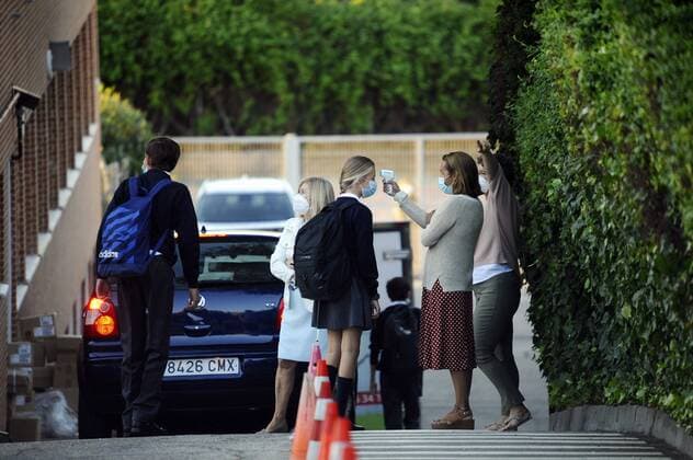 Princess Leonor de Borbon during the first day of Santa Maria de los Rosales school 2020 2021 in Madrid on Wednesday , 09 September 2020 Cordon Press