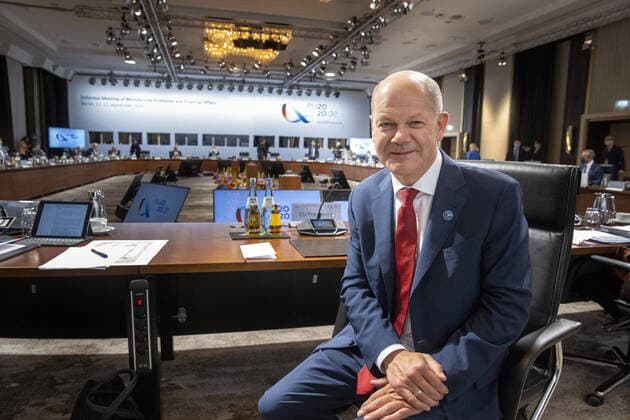Bilder des Jahres 2020, News 09 September News Themen der Woche KW37 News Bilder des Tages Auftakt Sitzung ECOFIN Rat in Berlin mit Bundesfinanzminister Olaf Scholz Berlin Deutschland