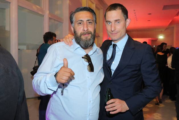 Deutscher Schauspielerpreis 29.05.2015 Schauspieler Kida Khodr Ramadan + Clemens Schick im Ellington Hotel, Nuernberger Strasse 50-55, Berlin, bei der Party nach der Verleihung Deutscher Schauspielerpreis - 29.05.2015 -