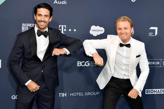 Bilder des Jahres 2020, Entertainment 09 September Entertainment Themen der Woche KW38 Lucas di Grassi und Nico Rosberg bei den Green Awards 2020 im Kraftwerk Berlin. Berlin, 18.09.2020