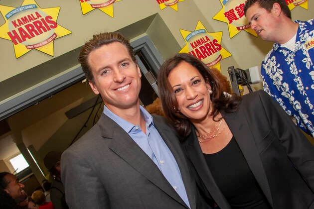 June 3, 2007, San Francisco, California, USA: San Francisco Mayor GAVIN NEWSOM attends San Francisco District Attorney KAMALA HARRIS re-election campaign kickoff at the Women s Building. San Francisco USA - ZUMAs18_ 20070603_zap_s18_059 Copyright: xEricxSlomansonx