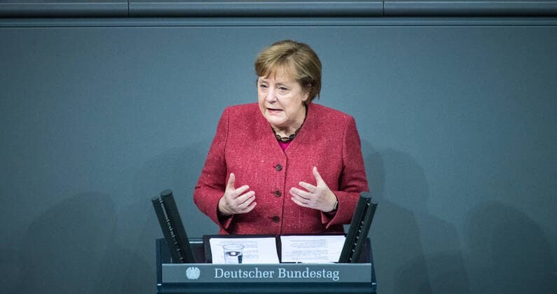 Bilder des Jahres 2020, News 12 Dezember Bundeskanzlerin Angela Merkel spricht am 09.12.2020 zum Haushalt im Bundestag in Berlin. Foto: bildgehege Bundestag Haushalt