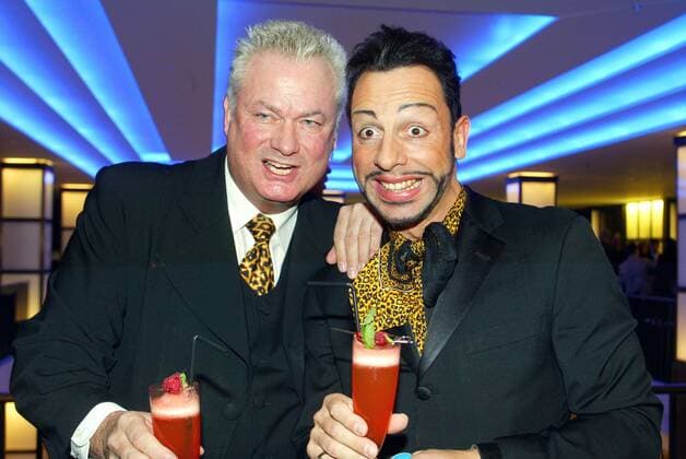 Felix Copyright: IMAGO. Herrmann 12.02.2003 Thema: Berlinale Erüffnungsparty des neuen Szenerestaurants und Bar Felix im Hotel Adlon in Berlin Dieter Schroth und Harald Glööckler Copyright: xEventpressxHerrmannx