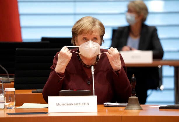 Bilder des Jahres 2021, News 03 März News Themen der Woche KW10 News Bilder des Tages Angela Merkel, Bundeskanzlerin, CDU, 133. Bundeskabinettsitzung, DEU, Berlin, 10.03.2021