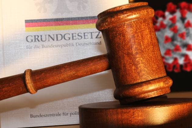 Symbolbild für ein Gerichtsurteil im Zusammenhang mit Corona in Deutschland