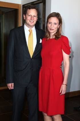 Georg Friedrich Prinz von Preussen und Ehefrau Sophie Prinzessin von Preussen ( geb. Prinzessin von Isenburg ) beim Empfang zum 70. Geburtstag der Verlegerin Friede Springer im Journalistenclub Axel Springer in Berlin. Copyright: xEventpressxRadkex