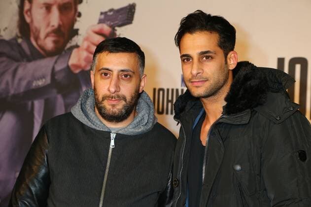 Kida Khodr Ramadan und Karim Guenes beim PopUp PREVIEW von JOHN WICK in der Classic Remise Wiebestra?üe 36-37 10553 Berlin Copyright: xEventpressxHerrmannx