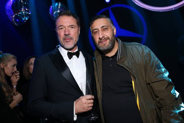 Sebastian Koch und Kida Khodr Ramadan Verleihung des BAMBI 2018 im Theater am Potsdamer Platz in Berlin Copyright: xEventpressxFuhrx