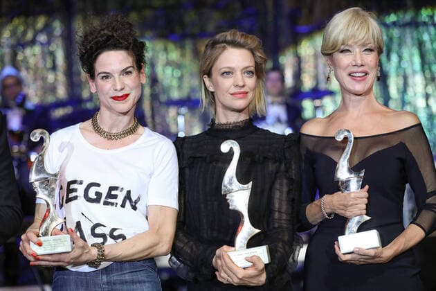 Bibiana Beglau Nancy Brilli Heike Makatsch Notte delle Stelle 2017 Die große Jubila?ums-Gala 25 Jahre Verleihung des Premio Bacco im Ballsaal des Hotel Maritim in Berlin Copyright: xEventpressxFuhrx