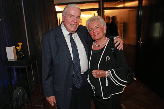 Klaus-Michael Kühne und Frau Christine auf dem grauen Teppich bei 70 Jahre WELT AM SONNTAG Hotel THE FONTENAY in Hamburg Copyright: xEventpressxFuhrx