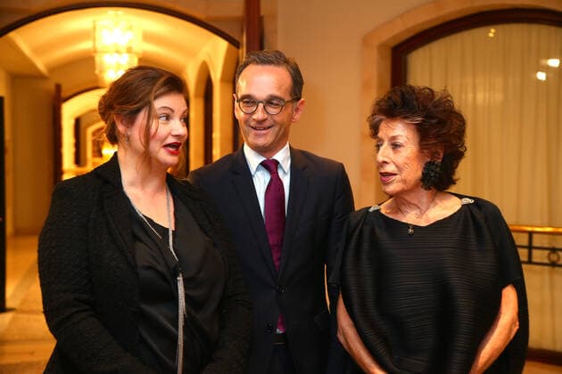Preistraegerin Janina Levy, mit Heiko Maas und Lea Rosh bei der Preisverleihung des > Preis für Zivilcourage gegen Rechtsradikalismus, Antisemitismus und Rassismus < im Hotel Adlon in Berlin Copyright: xEventpressxHHHx