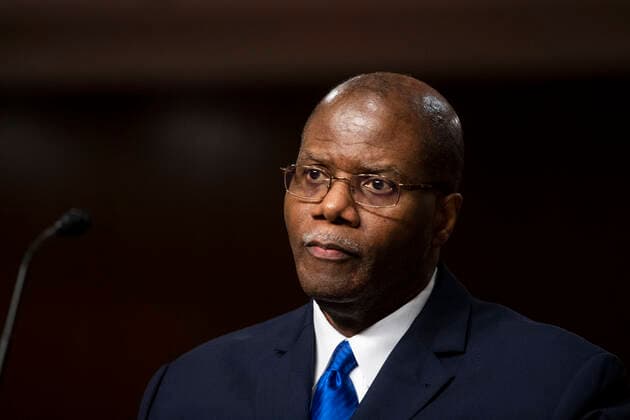 May 11, 2021, Washington, District of Columbia, USA: Ronald S. Moultrie appears before a Senate Committee on Armed Services hearing for his pending nomination to be Under Secretary for Intelligence and Security, Department of Defense, in the Dirksen Senate Office Building in Washington, DC, Tuesday, May 11, 2021. Credit: Rod Lamkey CNP Washington USA - ZUMAs152 20210511_zaa_s152_077 Copyright: xRodxLamkeyx-xCnpx