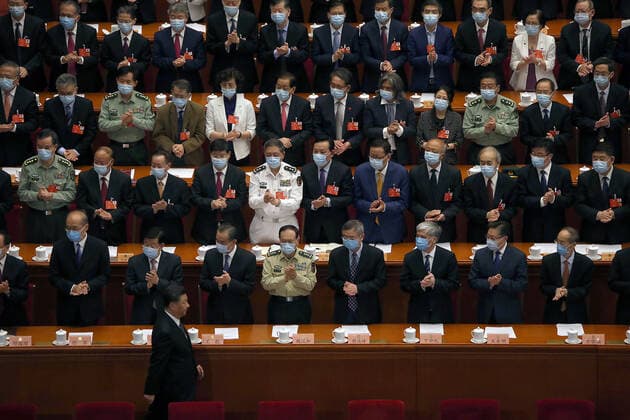 May 27, 2020, BEIJING, CHINA: Chinese President Xi Jinping arrives for the closing ceremony of the Chinese People s Political Consultative Conference (CPPCC) in the Great Hall of the People in Beijing on Wednesday, May 27, 2020. After being postponed from March due to the coronavirus outbreak, the annual CPPCC parliamentary session closed in the capital with over two thousand delegates from across China in attendance. BEIJING CHINA - ZUMAt148 20200527_zip_t148_015 Copyright: xToddxLeex