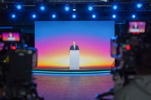 Bilder des Jahres 2021, News 05 Mai News Themen der Woche KW19 14.05.2021,Berlin,Deutschland,GER,Bundesparteitag der FDP.Rede von Christian Lindner.