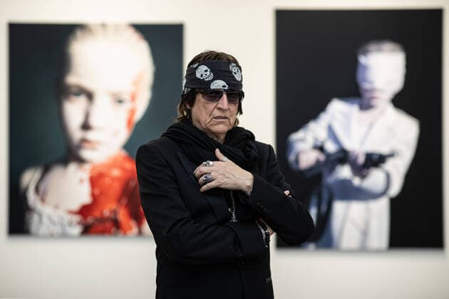 Bilder des Jahres 2021, Entertainment 05 Mai Entertainment Bilder des Tages 27.05.2021. Düsseldorf. Gottfried Helnwein präsentiert neue Werke in der Galerie Geuer in Düsseldorf. Düsseldorf Galerie Geuer und Geuer Nordrhein-Westfalen Deutschland