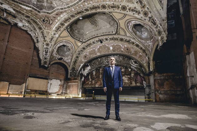 Bilder des Jahres 2021, News 07 Juli News Themen der Woche KW28 News Bilder des Tages Bundesaussenminister Heiko Maas, SPD, besucht das Michigan Theatre in Detroit. Detroit, 13.07.2021. Detroit Vereinigte Staaten von Amerika