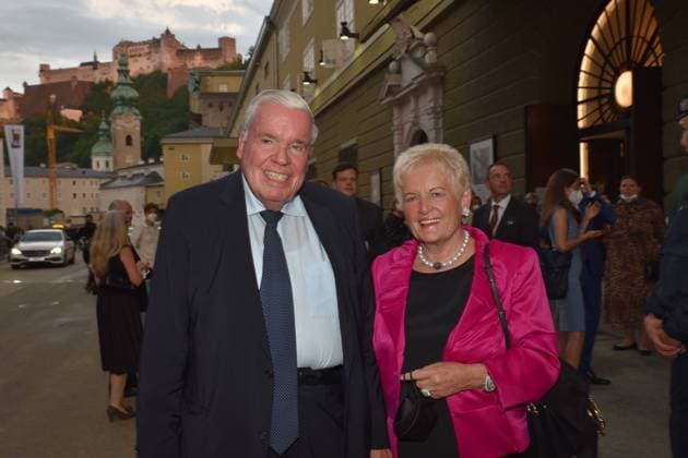 Klaus Michael Kühne, Gattin Christine, Kühne Stiftung, Sponsor, Konzert Wiener Philharmoniker, Salzburger Festspiele, 2021