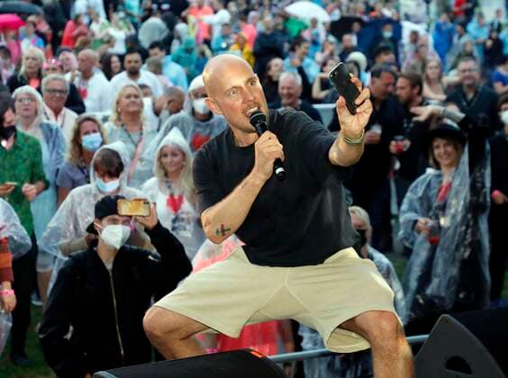 Bilder des Jahres 2021, Entertainment 08 August Entertainment Themen der Woche KW31 Oli P. beim 90 er Olymp im Freizeitpark Berlin Luebars.