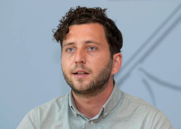 Felix BANASZAK , Co-Vorsitzender von Buendnis 90 Die Gruenen von Nordrhein-Westfalen , 17.08.2021 Felix BANASZAK , Co-Chairman of Buendnis 90 Die Gruenen of North-Rhine Westphalia , 17.08.2021