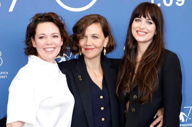 Bilder des Jahres 2021, Entertainment 09 September Entertainment Themen der Woche KW35 Olivia Colman, Maggie Gyllenhaal und Dakota Johnson beim Photocall zum Kinofilm The Lost Daughter auf der Biennale di Venezia 2021 78. Internationale Filmfestspiele von Venedig im Palazzo del Casino. Venedig, 03.09.2021