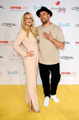 Bilder des Jahres 2021, Entertainment 09 September Entertainment Bilder des Tages Barbara Schöneberger und Max Mutzke beim DKMS Life Dreamday 2021 im nhow Hotel. Berlin, 22.09.2021