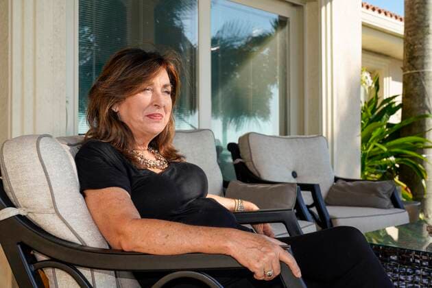 September 24, 2021, St. Petersburg, Florida, USA: Melinda Pletcher, a St. Pete Beach city commissioner, poses for a portrait at her waterfront home in the Vina Del Mar neighborhood on St. Pete Beach. PletcherÃ¢â‚¬â ¢s annual rate on her home will be going from $600 to $8,000 over several years due to FEMA overhauling the National Flood Insurance Program, the source of the vast majority of flood insurance policies in Florida, Friday, September 24, 2021 in St. Petersburg. St. Petersburg USA - ZUMAs70_ 20210924_zan_s70_001 Copyright: xMarthaxAsencio-Rhinex