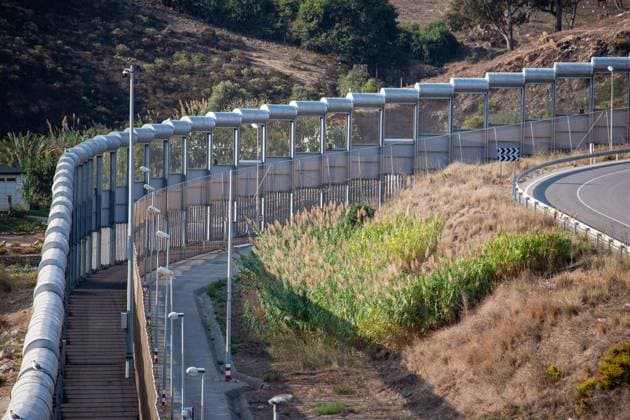 Grenzzaun an den EU - Außengrenzen: Ceuta