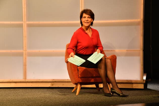Janina Hartwig Fotoprobe Vier Stern Stunden Komödie im Bayerischen Hof Theater München 25. Oktober 2021