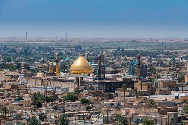 Überblick über den Al-Askari-Schrein, Unesco-Stätte, Samarra, Irak, Asien Copyright: imageBROKER/MichaelxRunkel ibxrun07166767.jpg