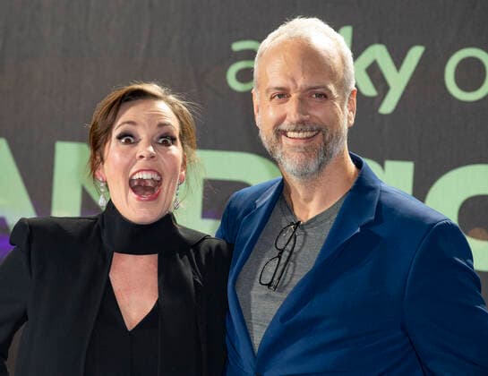 November 30, 2021, London, United Kingdom: Olivia Colman and Chris Fry attend the UK Premiere of Sky Original film Landscapers at Queen Elizabeth Hall. London United Kingdom - ZUMAs197 20211130_zaa_s197_459 Copyright: xGaryxMitchellx