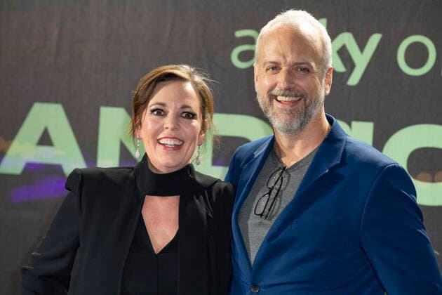 November 30, 2021, London, United Kingdom: Olivia Colman and Chris Fry attend the UK Premiere of Sky Original film Landscapers at Queen Elizabeth Hall. London United Kingdom - ZUMAs197 20211130_zaa_s197_458 Copyright: xGaryxMitchellx