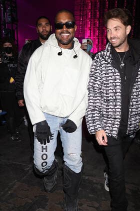 SAN BERNADINO, CA - DECEMBER 12: Kanye West surprise guest performance during Future s set at Rolling Loud California at the L.A. Coliseum in San Bernadino, California on December 12, 2021. Copyright: xWalikxGoshornx