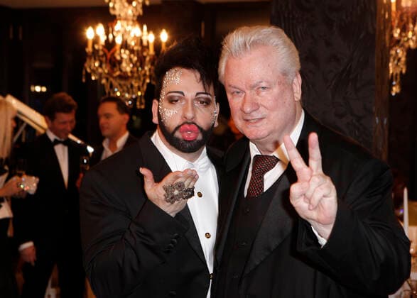 Harald Glööckler mit Dieter Schroth Jubiläumsfeier 25 JAHRE POMPÖÖS von Harald Glööckler am 6. Dezember 2012 in Berlin Copyright: xVISTAPRESS G.xChlebarov