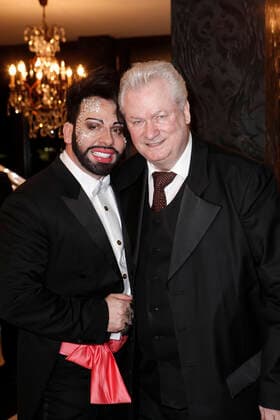 Harald Glööckler mit Dieter Schroth Jubiläumsfeier 25 JAHRE POMPÖÖS von Harald Glööckler am 6. Dezember 2012 in Berlin Copyright: xVISTAPRESS G.xChlebarov
